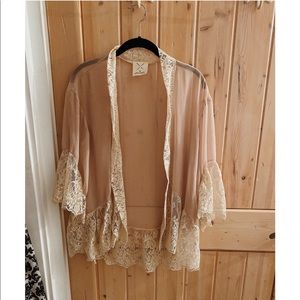 Pink transparent top